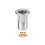 30Pcs Rivet Nuts Flat Head, #10-24 Stainless Steel 304 Thread Insert Nuts Knurled Body 3