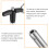 2Pcs T Handle Lock Pins, 8mm x 40mm Usage Length Stainless Steel Push-Button Quick Release Pin 4
