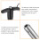 2Pcs T Handle Lock Pins, 10mm x 80mm Usage Length Stainless Steel Push-Button Quick Release Pin 4