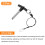 2Pcs T Handle Lock Pins, 8mm x 40mm Usage Length Stainless Steel Push-Button Quick Release Pin 3
