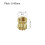 M2.5 x 4mm(L) x 3.5mm(OD) Female Thread Brass Knurled Threaded Insert Embedment Nuts, 80Pcs 2