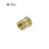 M2.5 x 4mm(L) x 3.5mm(OD) Female Thread Brass Knurled Threaded Insert Embedment Nuts, 80Pcs 3