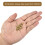 M2.5 x 4mm(L) x 3.5mm(OD) Female Thread Brass Knurled Threaded Insert Embedment Nuts, 80Pcs 5