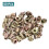 60Pcs Threaded Inserts, M4-0.7x8 Zinc Alloy Hex-Flanged Nut Threaded Inserts, Hex Socket Drive Nut Threaded Inserts Bolt Fastener Connector for Wood, 3
