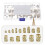 Knurl Thread Insert Nuts - M2/M3/M4/M5/M6 5 Values Metric Brass Female Thread Knurled Nuts Threaded Insert Embedment Nuts Hydraulic Welded for 3D Prin 5