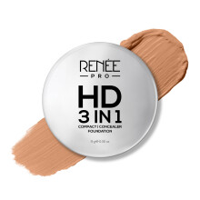 Renee Pro Hd 3 In 1 Compact, Concealer, Foundation - Miel, SPF 20, Matte Finish, Hoogdekkend, Ultra Licht