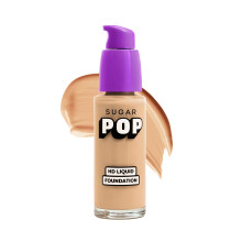 Sugar Pop Hd Flüssigfoundation Mit Spf 30 | Hält Bis Zu 16 Std | Volle Deckkraft | Wasserfest | Matte Finish | 30Ml - 11 Aprikose