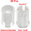 50Pcs Lamp Socket Light-emitting Diode Holder Clip Bezel Mount 5mm LED Holders Panel Display Plastic Clear 4