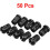 50Pcs Lamp Socket Light-emitting Diode Holder Clip Bezel Mount 3mm LED Holders Panel Display Plastic Black 4