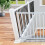 (White) Bettacare Simply Secure Wooden Dog Gate 4