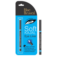 Lápiz Kajal Suave Blue Heaven para Ojos (Negro), Acabado Mate