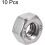 Hex Nuts, 1/4-20 UNC 304 Stainless Steel Thread Hexagon Nut 10pcs 3