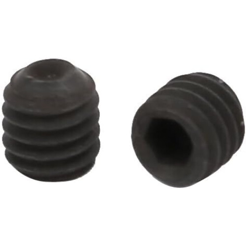 M3 x 3mm Cup Point Hex Socket Grub Set Screws Black 10pcs 1
