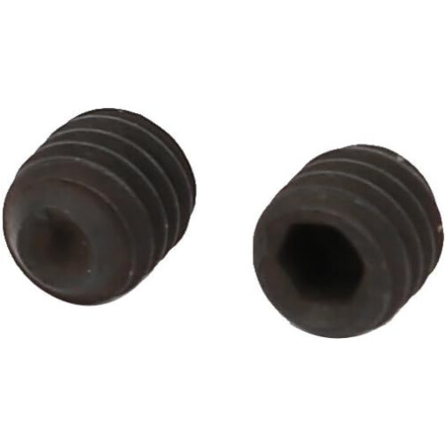 M3 x 3mm Cup Point Hex Socket Grub Set Screws Black 10pcs 2