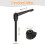 2Pcs M10 x 100mm Adjustable Knobs Handle Male Thread Push Button Ratchet Quick Release Locking Rotating Bolt for Lathe Machinery, Black 2