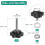 4pcs Star Clamping Knobs with Nuts Washers, M6 x 35mm Metric 304 Stainless Steel Male Thread 38mm 6-Star Plastic Head, Threaded Stud Hand Knobs Handle 2