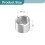 100Pcs Helical Threaded Inserts, M8-1.25x1.5D 304 Stainless Steel Threaded Socket, Thread Repair Insert for Plastic Wood Thread Repair 2