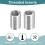 50Pcs Helical Threaded Inserts, M6-1x3D 304 Stainless Steel Threaded Socket, Thread Repair Insert for Plastic Wood Thread Repair 4