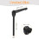 2Pcs M8 x 100mm Adjustable Knobs Handle Male Thread Push Button Ratchet Quick Release Locking Rotating Bolt for Lathe Machinery, Black 2