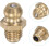 Brass Straight Grease Fitting 1/4"-28 Thread 8mm Width Hydraulic Grease Fitting Accessories, 20Pcs 5