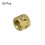 Knurled Insert Nuts - 50Pcs M3 x 4mm Length x 5mm OD Female Thread Brass Threaded Insert Embedment Nut for 3D Printer 3