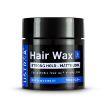 Ustraa Strong Hold Haarwachs - Matte Look 100G | Nicht-klebriges Wachs, leicht auswaschbar