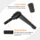2Pcs M8 x 32mm Adjustable Knobs Handle Male Thread Push Button Ratchet Quick Release Locking Rotating Bolt for Lathe Machinery, Black 4