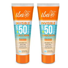 Iba Onzichtbare Spf 50 Zonnebrandcrème Pa++++ Voor Alle Huidtypes Gel Op Basis, Olievrij, Matte Afwerking