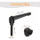 2Pcs M8 x 40mm Adjustable Knobs Handle Male Thread Push Button Ratchet Quick Release Locking Rotating Bolt for Lathe Machinery, Black 2