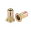 200Pcs Rivet Nut Flat Head, M4 Carbon Steel Threaded Insert Nuts Knurled Body 7