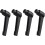 4pcs Clamping Lever Adjustable Handles M4 Metric Female Thread Level Handle Hand Knobs Quick Release Black for Lathe Machinery 6