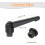 1Pcs M8 Adjustable Knobs Handle Female Thread Push Button Ratchet Quick Release Locking Rotating Bolt for Lathe Machinery, Black 2