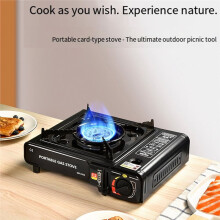 Portable Multi-Functional Outdoor Gas Stove for Camping Hiking BBQ and Indoor Home Cooking for Travel Picnic Emergency