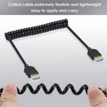 Tipo Compatível com Cabo HD Retrátil com Mola Compatível com 2.1 8K60Hz Conexão de Monitor de TV para Laptop Cabo A