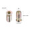 Wood Furniture M6x25mm Threaded Insert Nuts Interface Hex Socket Drive 20pcs 3