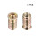 Wood Furniture M10x30mm Threaded Insert Nuts Interface Hex Socket Drive 5pcs 2