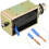 DC 24V 55N 10mm Stroke Pull Push Type Open Frame Solenoid Electromagnet Linear Motion JF-1264B 3