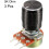 3Pcs 5K Ohm Variable Resistors SingleTurn Rotary Carbon Film Taper Potentiometer with Knobs 2