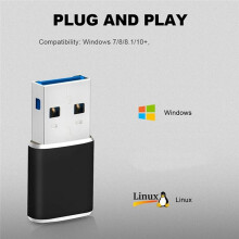USB 3.0-Geheugenkaartlezeradapter voor Kaart-/TF-Kaartlezeradapter Pc Computer Laptop Zilver