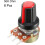 8Pcs 50K Ohm Variable Resistors Single Turn Rotary Carbon Film Taper Potentiometer with Knobs 2