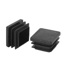Chair Leg Plastic Blanking End Cap Square Tube Insert Black 20mmx20mm 300pcs