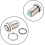 Latching Metal Push Button Switch 12mm Mounting Dia 1NO 5V Blue LED Light High Flat 2