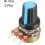 2Pcs 5K Ohm Variable Resistors Single Turn Rotary Carbon Film Taper Potentiometer with Knobs 2