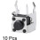 10Pcs Momentary PCB Side Fixed Bracket Pushbutton Push Button Tact Tactile Switch DIP 2 Terminals 6x6x5mm 2
