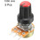 5Pcs 100K Ohm Variable Resistors Single Turn Rotary Carbon Film Taper Potentiometer with Knobs 2