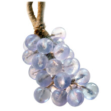 QZAVIRE Sapone a forma di grappolo d'uva con corda - Sapone decorativo in scatola regalo