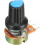 6Pcs 100K Ohm Variable Resistors Single Turn Rotary Carbon Film Taper Potentiometer with Knobs 3