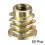 Furniture Threaded Insert Nuts Zinc Alloy M4 Internal Threads 8mm Length 50pcs 2
