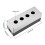 Push Button Switch Control Station Box 22mm 4 Button Hole Waterproof Black and White 2