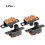 4Pcs 3mm Vertical Slide Switch SPDT 3 Terminals PCB Panel Latching 2